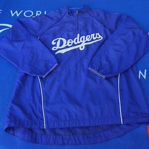 Y2K 2008 Majestic LA Dodgers Dug Out Warm Up Cool Base Baseball 2in1 Jacket